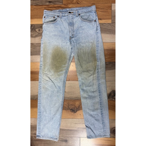 Levi's Other - Levis 505 Jeans Mens 34x32 Light Wash Fair Vintage Made in USA 90s Straight Leg